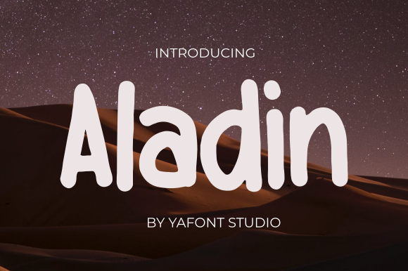 Aladin: A Bold Display Font for Web Design