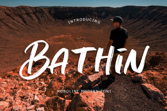 Bathin: A Brushed Display Font for Bold Branding