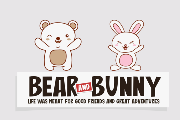 Bear and Bunny: A Playful Display Font That Elevates Kids’ Brands