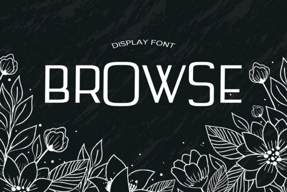 Browse: A Bold Display Font for Creative Projects