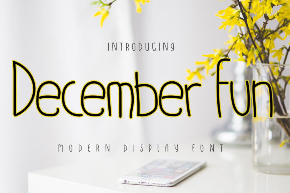 December Fun: A Playful Display Font for Editorial Charm