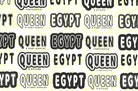 Egypt Queen Display Font for Handmade Creators