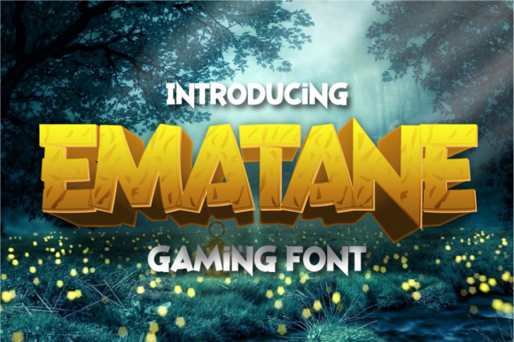 Ematane: A Wild Display Font