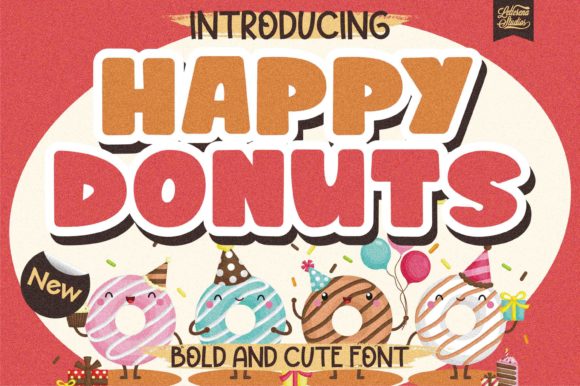 Happy Donuts: A Bold Font for Creative Campaigns
