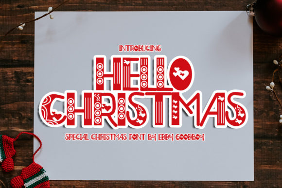 Hello Christmas Font: Festive Design Made Easy