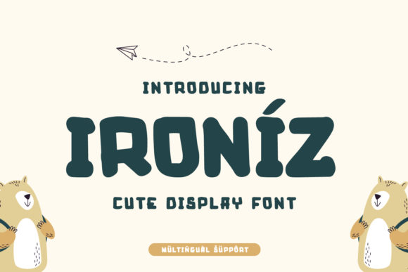 Ironiz: A Bold Display Font for Editorial Design