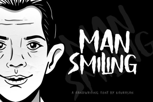 Man Smiling Font for Creative Projects