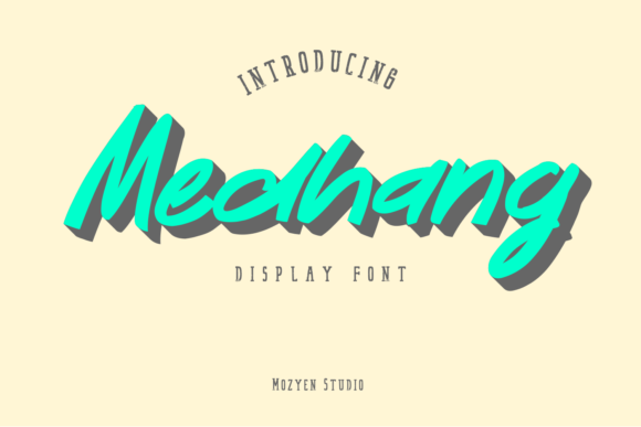 Medhang: A Playful Display Font