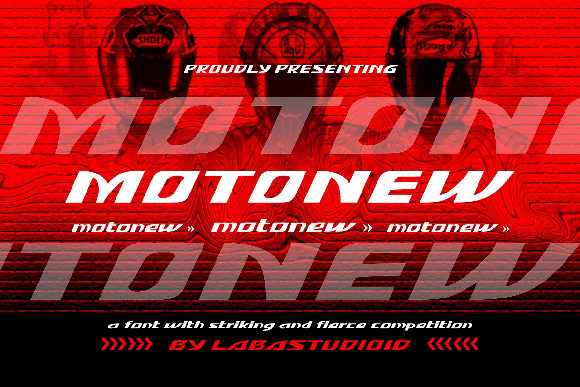 MotoNew: A Bold Display Font for Sporty, Energetic Branding