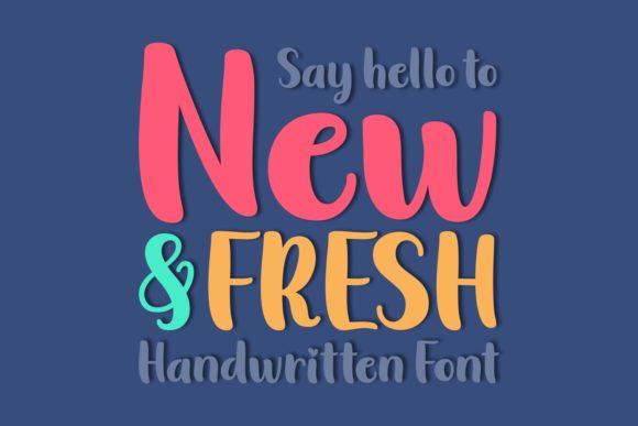 New Fresh: A Trendy Typeface for Creative Projects