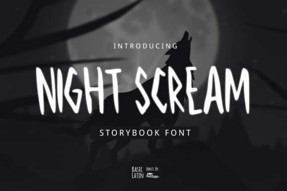 Night Scream: A Horror Display Font