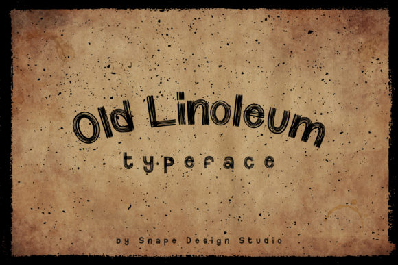 Old Linoleum Font for Web Design