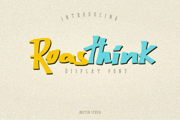 Roasthink: A Bold Display Font