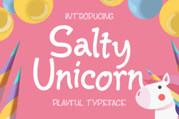 Salty Unicorn: A Playful Font for Creative Projects