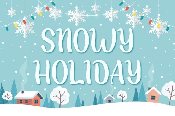 Snowy Holiday Font: Your Go-To Display Typeface for Handmade Charm